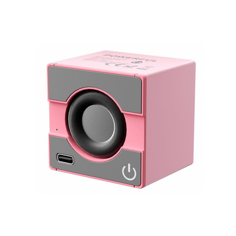 Mini altavoz Bluetooth Simbolo X NF4109 / 5W / 300 mAh / Rosa-Gris / ONE+ / 2401094