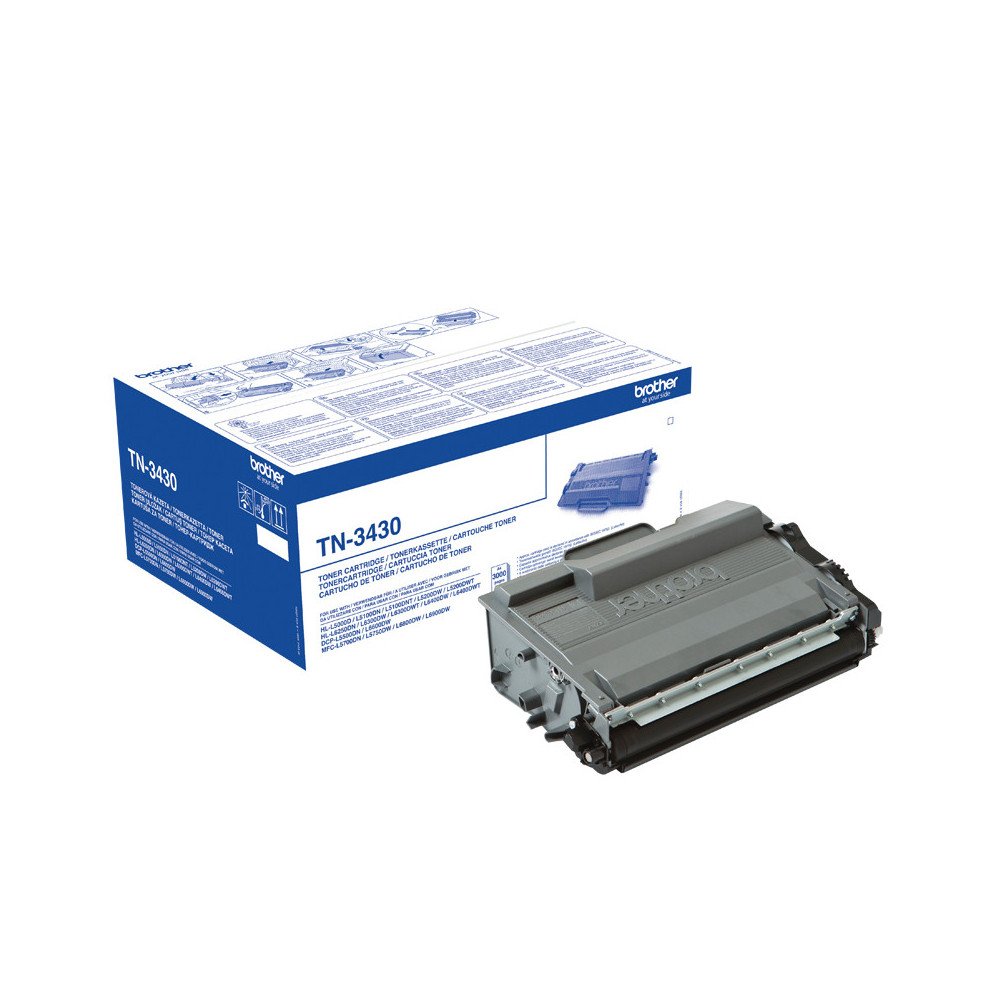 Tóner original brother tn3430 negro 3.000 páginas