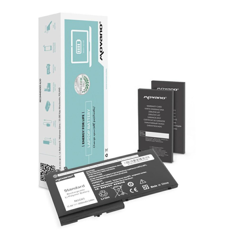 Batería compatible para portátil DELL E5270 11.4v 3000 mAh Movano