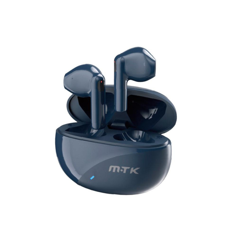 Auriculares Bluetooth 5.3 Muffin TC3252 / Tws / Base de carga / Tactil / Negro / Mtk / 0352526