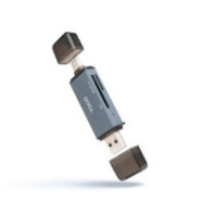 Card reader externo coolbox tqr-3001g usb-c y usb-a compatible sd, sdhc, sdxc, micro sd