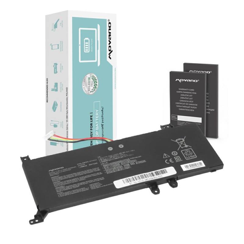 Batería compatible para portátil ASUS B21N1818-1 7.6V 4240mAh Movano