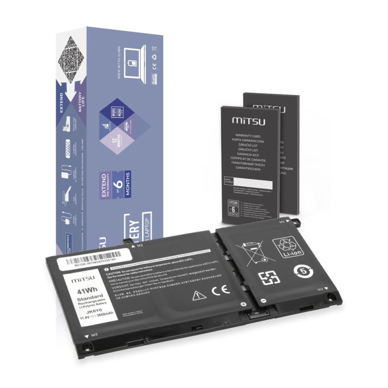 Batería compatible para portátil DELL Latitude 15 3510 11.4V 3600 mAh Mitsu