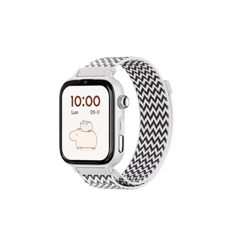 Smartwatch Savewatch Plus 2 llamada y GPS / Savefamily / 680 mAh / NanoSIM / Tela / Blanco / Zig Zag