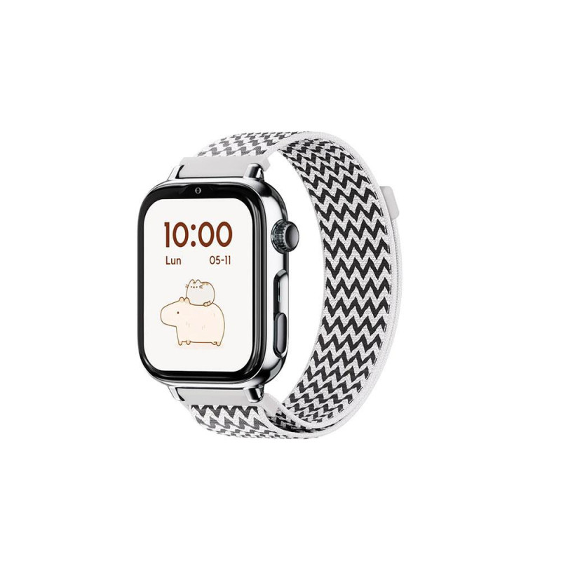 Smartwatch SaveWatch Plus 2 llamada y GPS / Savefamily / 680 mAh / NanoSIM / Tela / Plata / Zig Zag