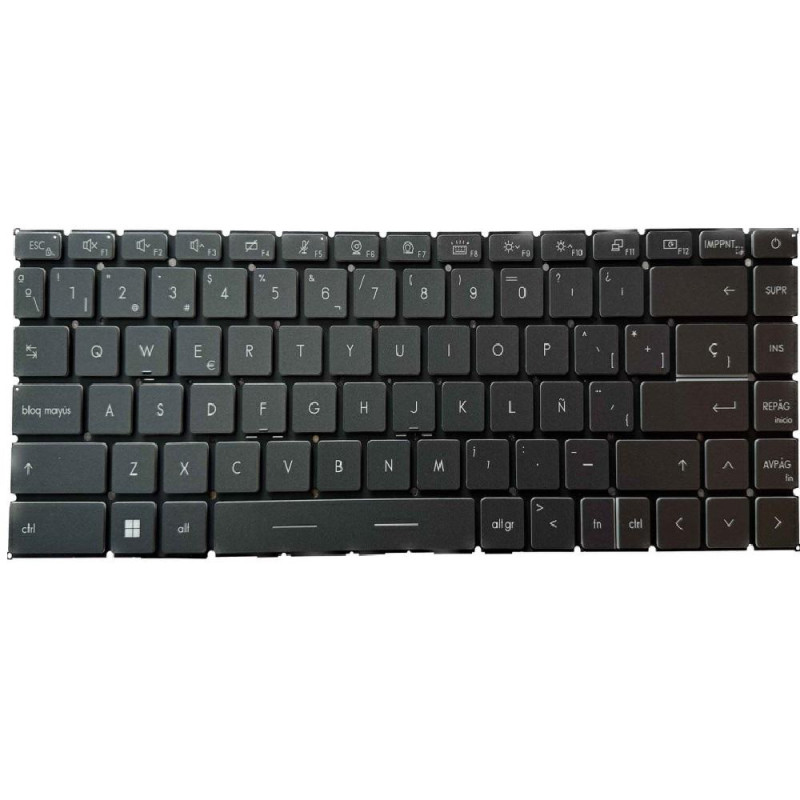 Teclado compatible para portátil MSI modern 14 Series Retroiluminado