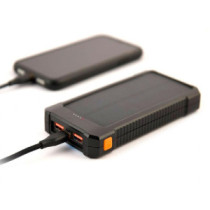 PowerBank Solar Gembird Type-C / 10.000 mah / 1x Type-C / 2x USB / Negro / PB10-SOLAR-1