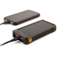 PowerBank Solar Gembird Type-C / 10.000 mah / 1x Type-C / 2x USB / Negro / PB10-SOLAR-1