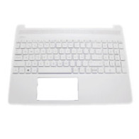 Top case + Teclado compatible para portátil HP 15S-EQ / 15S-FQ Blanco