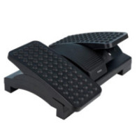 Reposapies Tooq / Ajustable en altura e inclinación / Negro / TQFR0605-B