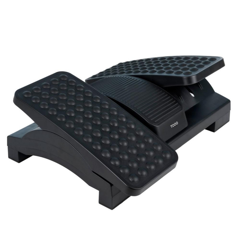 Reposapies Tooq / Ajustable en altura e inclinación / Negro / TQFR0605-B
