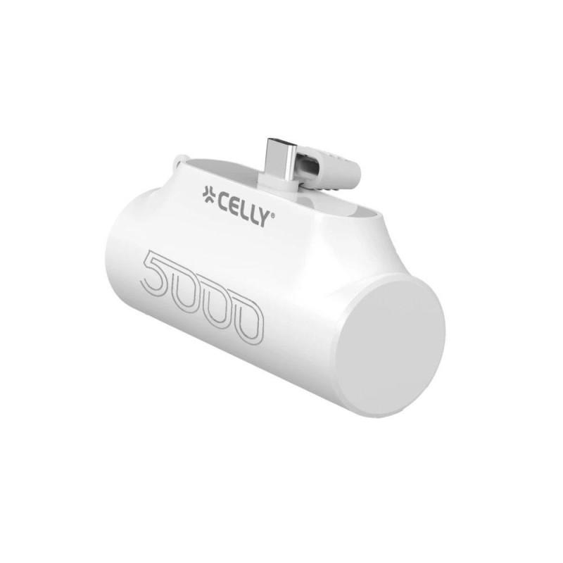 PowerBank Compacta Celly Type-C / 5.000 mah / Blanco / PBC5000WH