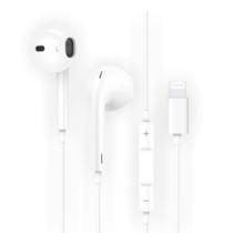 Auriculares Intrauditivos Lightning earTECH HIP / Micrófono / 1.2m / Blancos / TEC1201 / Tech One Tech