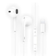 Auriculares Intrauditivos Lightning earTECH HIP / Micrófono / 1.2m / Blancos / TEC1201 / Tech One Tech