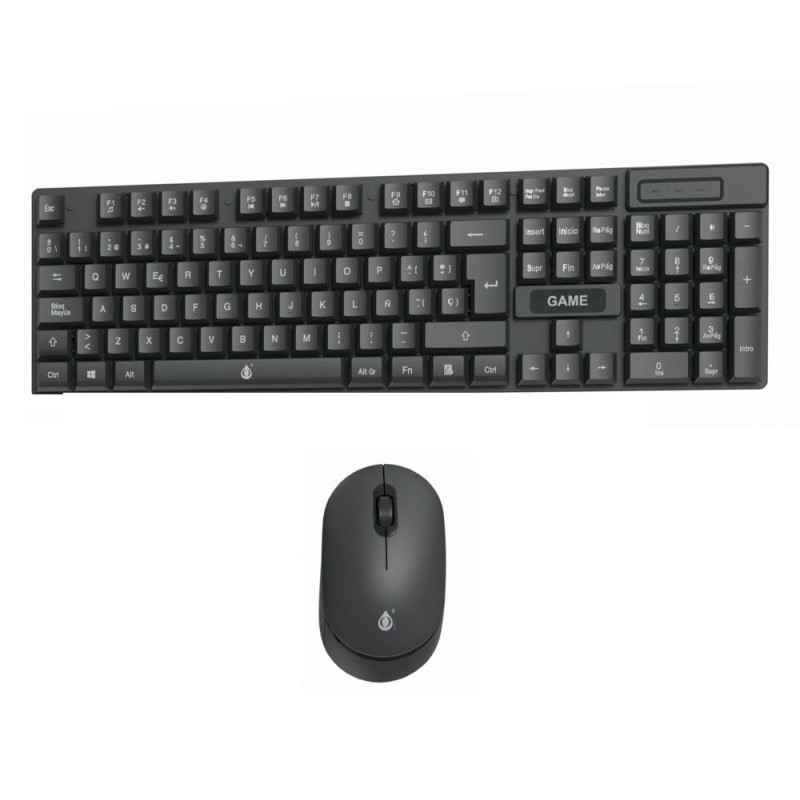 Combo Teclado + Raton Inalámbrico NG6076 / 1.000 Dpi / 105 Teclas / Negro / One+