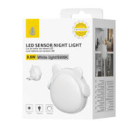 Luz nocturna con sensor de LED NR9260 / 0.6W / Luz Blanca 5000K / Blanco / One+ / 2902601