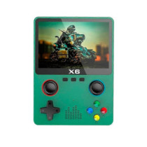 Consola Portátil Juegos Retro X6 / 11 simuladores / Pantalla IPS 3,5\ / Verde / EX-83553-G"