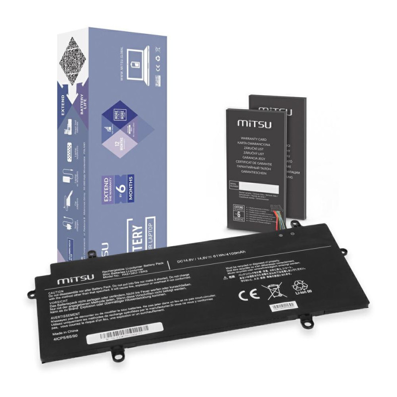 Batería compatible para portátil TOSHIBA PA5136U-1BRS 14.8V 4100mAh Mitsu