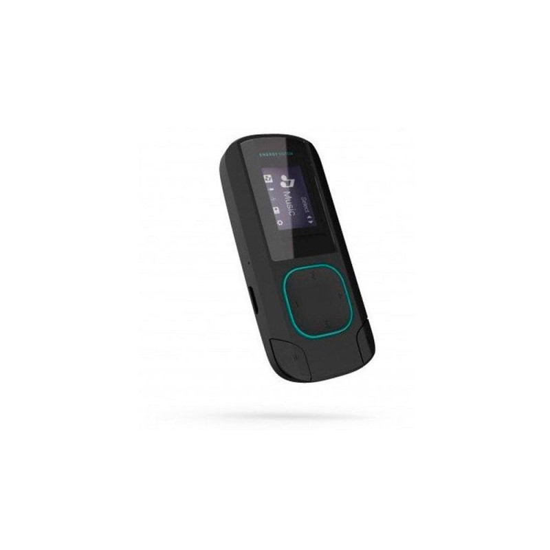 Reproductor MP3 Bluetooth Energy Sistem / Clip Sujeccion / 8 Gb / FM Radio / Micro SD / Negro-Verde / 490189