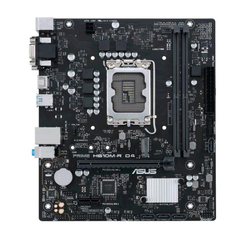 Placa base Asus Prime H610M-R D4 / Socket 1700 / DDR4 / MATX / Bulk ( Caja Blanca) 90MB1B40-M0ECY0