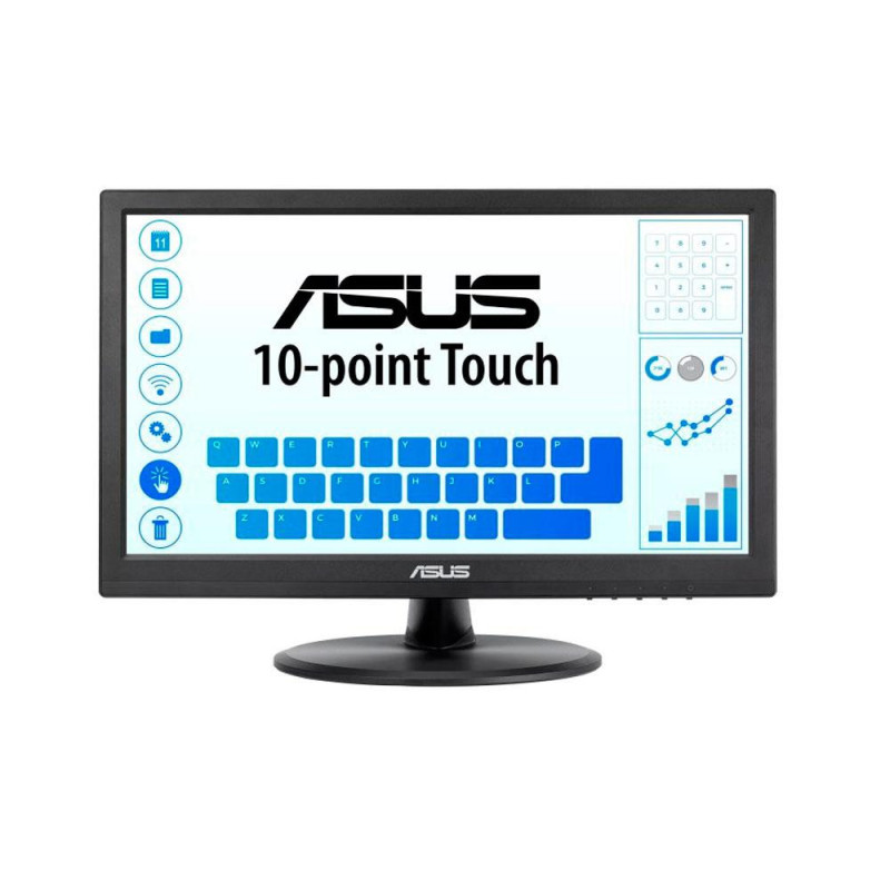 Monitor 15.6\ Tactil Capacitiva Asus VT169HE / Full HD IPS / Vga / Hdmi / USB / 5ms / Vesa 75x75 / Negro"