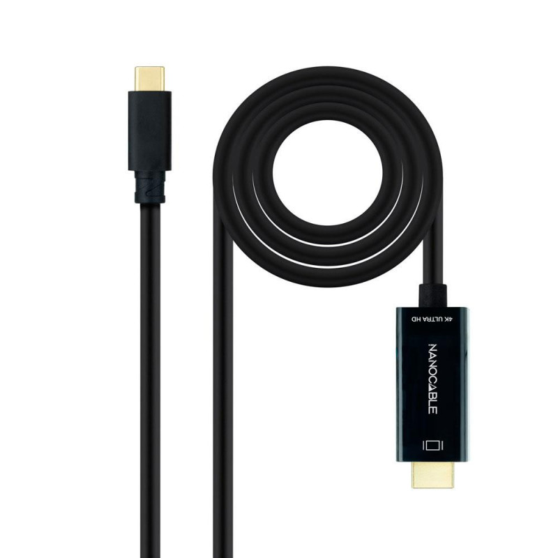 Cable adaptador Type-C a HDMI / 4K 60Hz / 1.8m / Negro / 10.15.5102