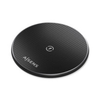 Cargador inalámbrico QI / 15W / Aisens / Negro / ASCH-15W1WC058-BK