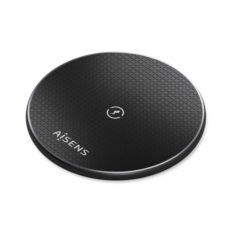 Cargador inalámbrico QI / 15W / Aisens / Negro / ASCH-15W1WC058-BK