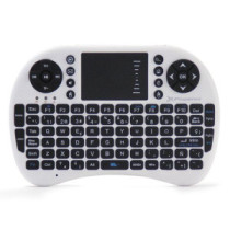 Mini Teclado Inalambrico + Touchpad Phoenix Phtalkkeyboard+ / Smart Tv / TvBox / Android Tv / Blanco - Negro