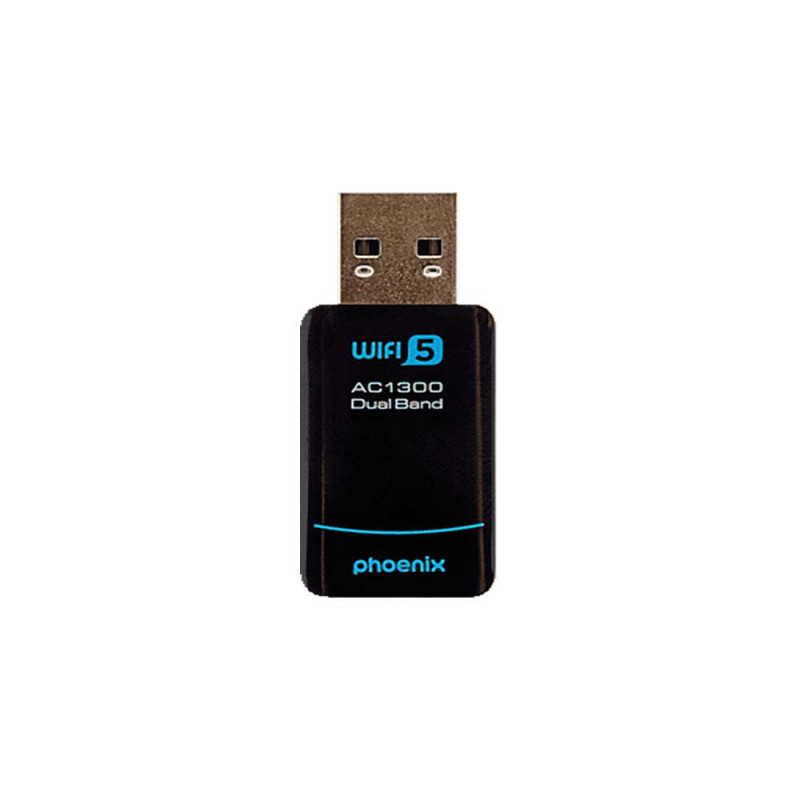 Tarjeta de red Mini USB Wifi WA-1300MB DualBand 1300mbps Phoenix