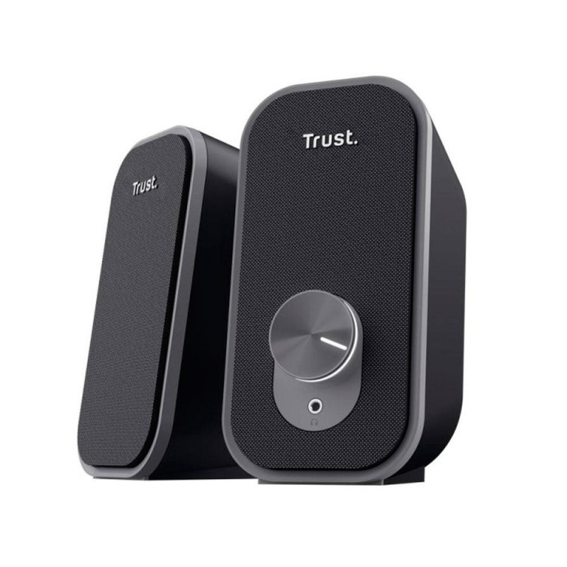 Altavoces Trust 2.0 Ador / Usb / 12w / Conexiones frontales / Negro / 25670