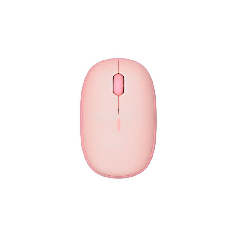 Raton Inalambrico Rapoo M660 Rosa / Dual BT 5.0 + RF 2.4Ghz / 1.300 Dpi / 3 Botones / USB 3.0 / Multimodo / 14380