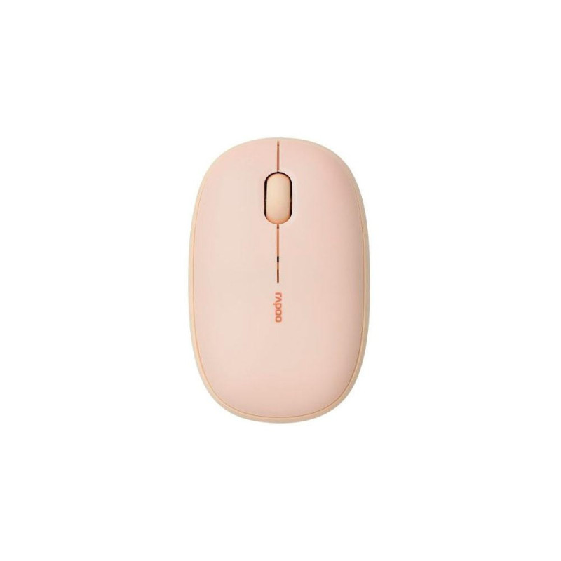 Raton Inalambrico Rapoo M660 Beige / Dual BT 5.0 + RF 2.4Ghz / 1.300 Dpi / 3 Botones / USB 3.0 / Multimodo / 14383