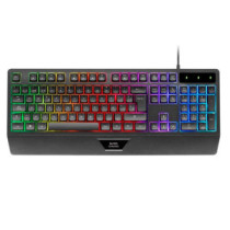 Teclado Gaming MK124 Mars Gaming / Teclas H-MECH / FRGB Rainbow / Ergonomico / Anti-Ghosting / PS4-PS5-XBOX / Negro