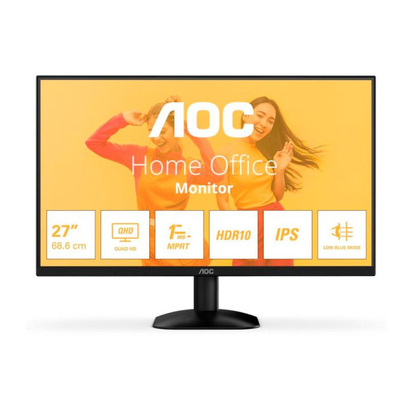 Monitor AOC Q27B35E / 27\ / 2K QHD / 75Hz / HDR10 / 1ms / HDMI-DP / Negro"