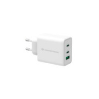 Cargador de red Usb + 2x Type-C / 65w / Blanco / Quick Charge 3.0 / Conceptronic / ALTHEA12W