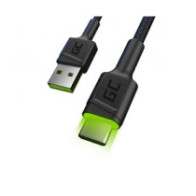 Cable datos USB a Type-C 2m GREENCELL QC 3.0 KABGC13