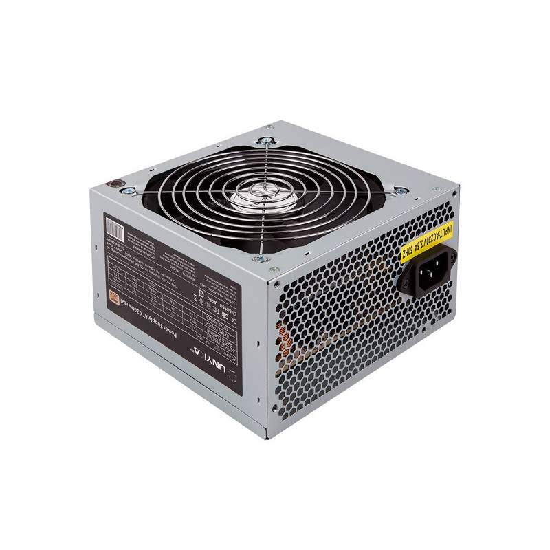 Fuente de alimentacion unykach 300w 52011 apfc activo ventilador 12x12 silencioso 85% eficiencia