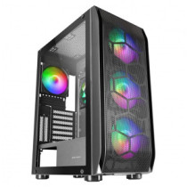Caja e-atx mars gaming mc-kx xxl black lateral cristal templado frontal mesh incluye 5