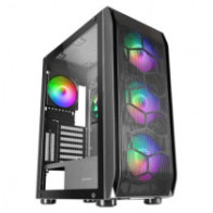 Caja e-atx mars gaming mc-kx xxl black lateral cristal templado frontal mesh incluye 5