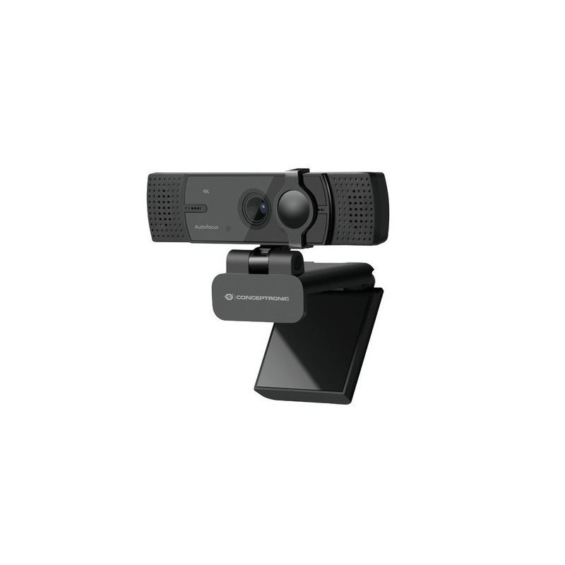 Webcam 4k conceptronic amdis 8.3mp usb 3.57mm angulo vision 80? autofocus microfono dual adaptador u