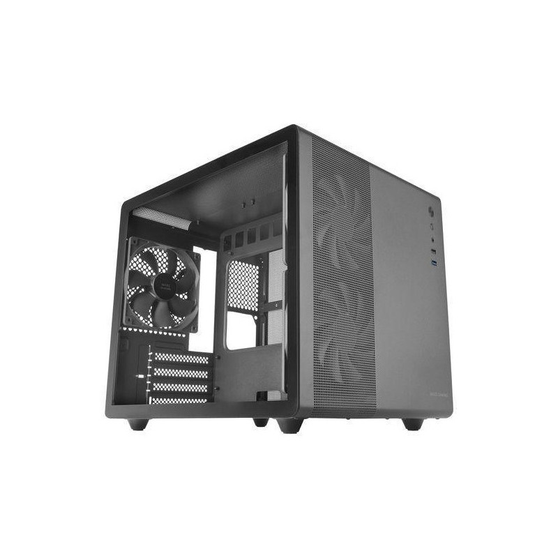 Caja microatx cube gaming mars gaming mcm pro black frontal mesh dise?o cube 3xventiladores 120mm rg