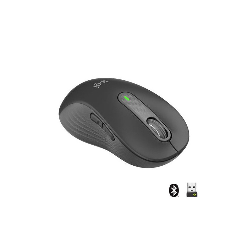 Mouse logitech wireless signature m650 l color grafito p/n: 910-006236