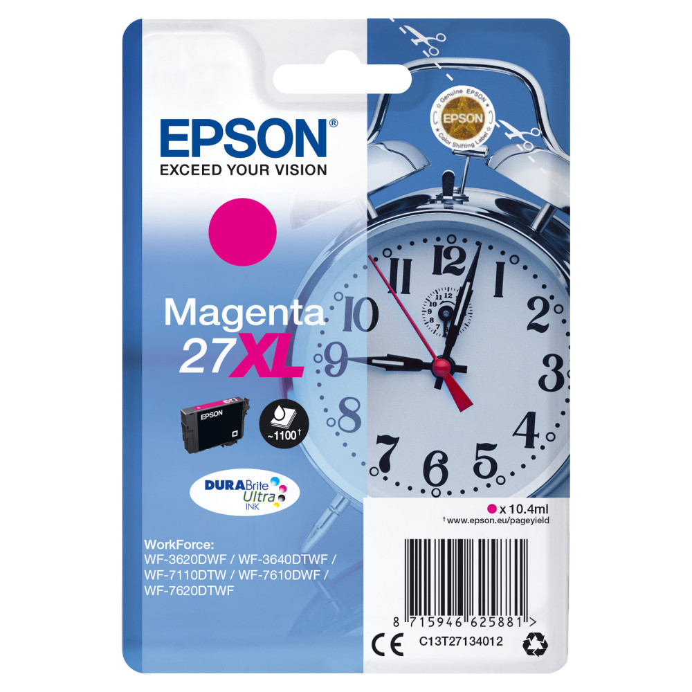 Tinta original epson t2713 xl magenta c13t27134012 10.4ml