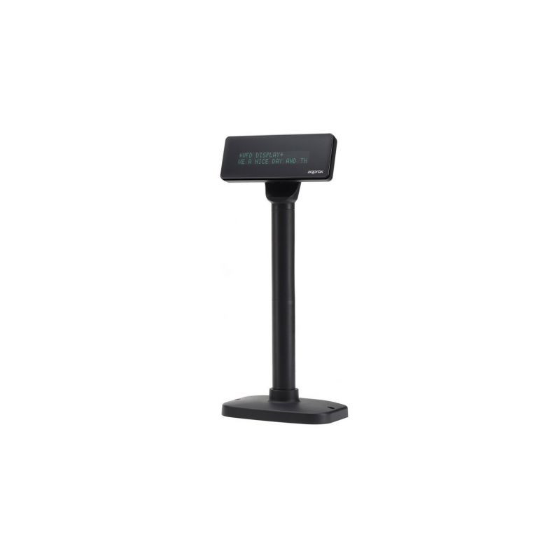 Visor tpv para cliente 40 caracteres (20 columnas x 2 lineas) color negro
