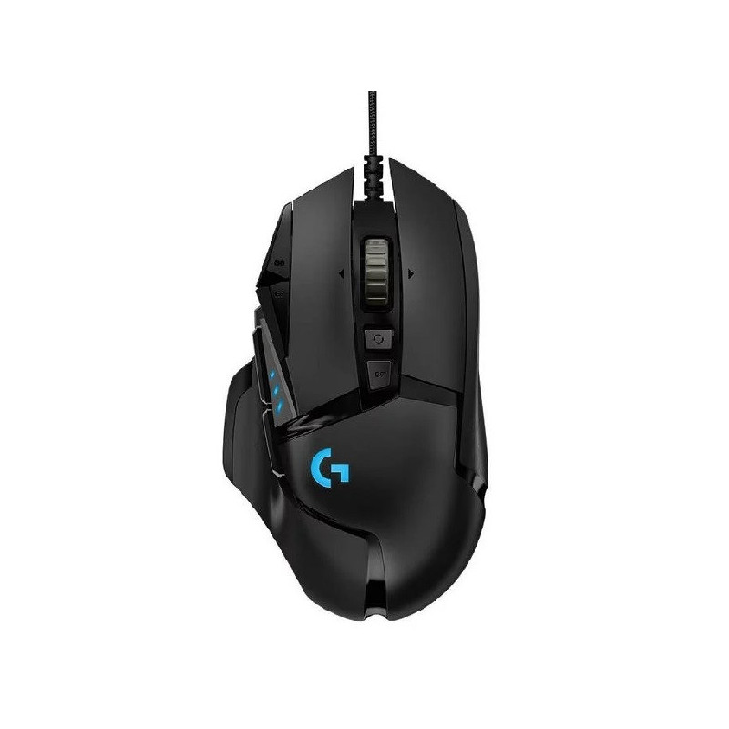 Mouse logitech gaming g502 hero 16000dpi 11 botones color negro 910-005471