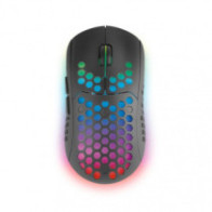 Mouse mars gaming wireless rgb mmw3 black usb 2.4g bateria recargable 3200dpi ultraligero hive ilumi