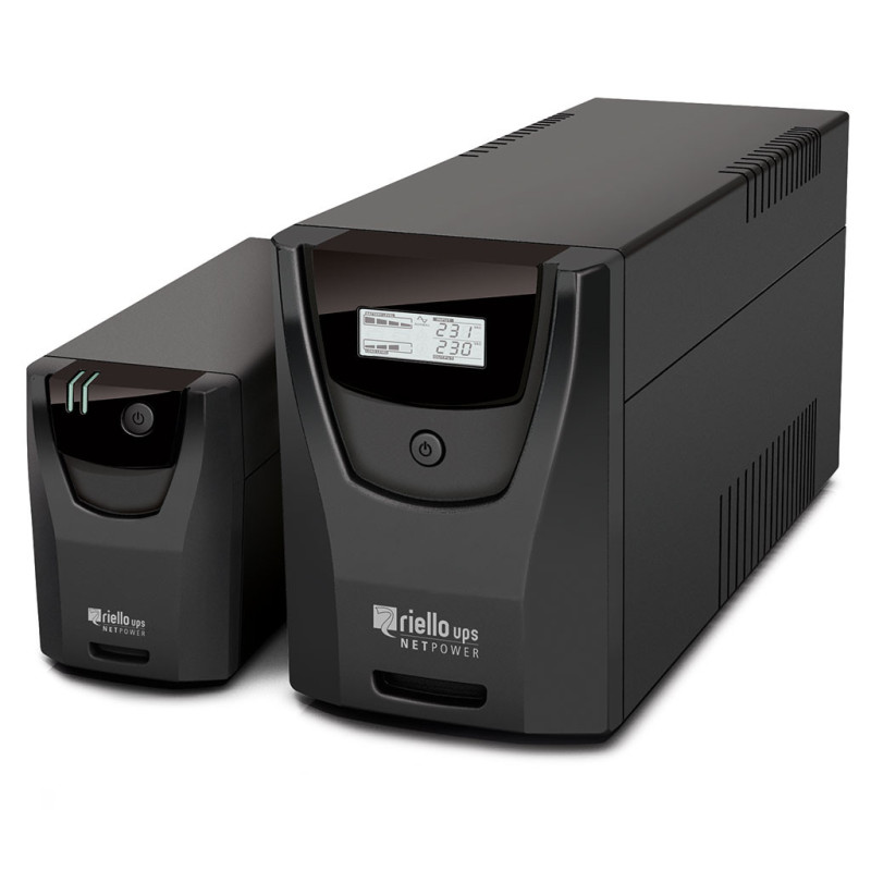 Sai riello net power - npw 1000de va / 600w - 10` line interactive 4 x shucko