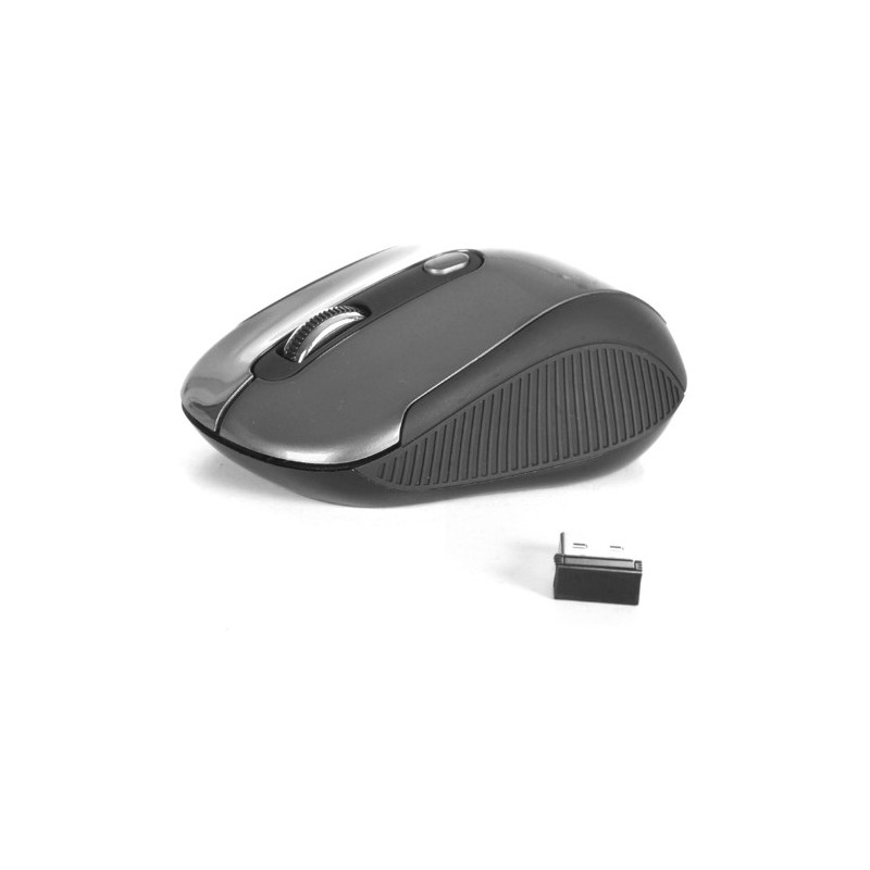 Mouse ngs wireless haze 800/1600dpi 2.4ghz nano receptor usb color gris/negro