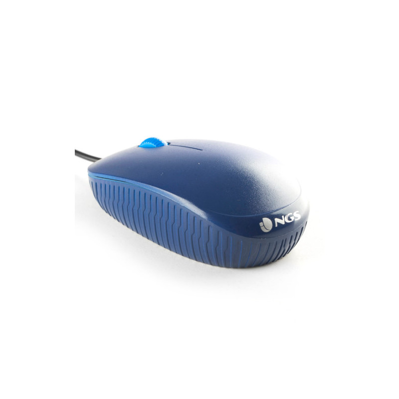 Mouse ngs flame blue optico con cable